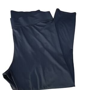 Romans Pull-on Blue Woman's Straight Leg Wide Band Pants 1X /22-24 Comfort Yoga